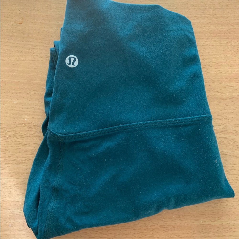 Teal lululemon align leggings